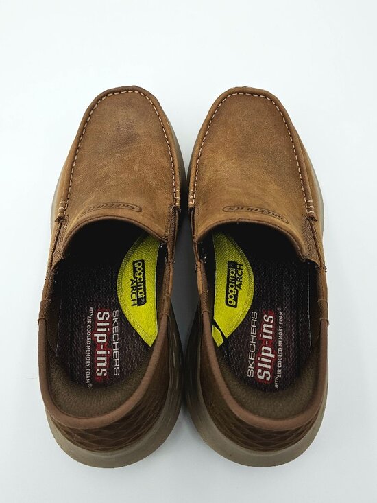 Skechers Slip ins Air Cooled Memory Foam Shoes Desert Brown 204866 Mens Size 9.5 main image 6